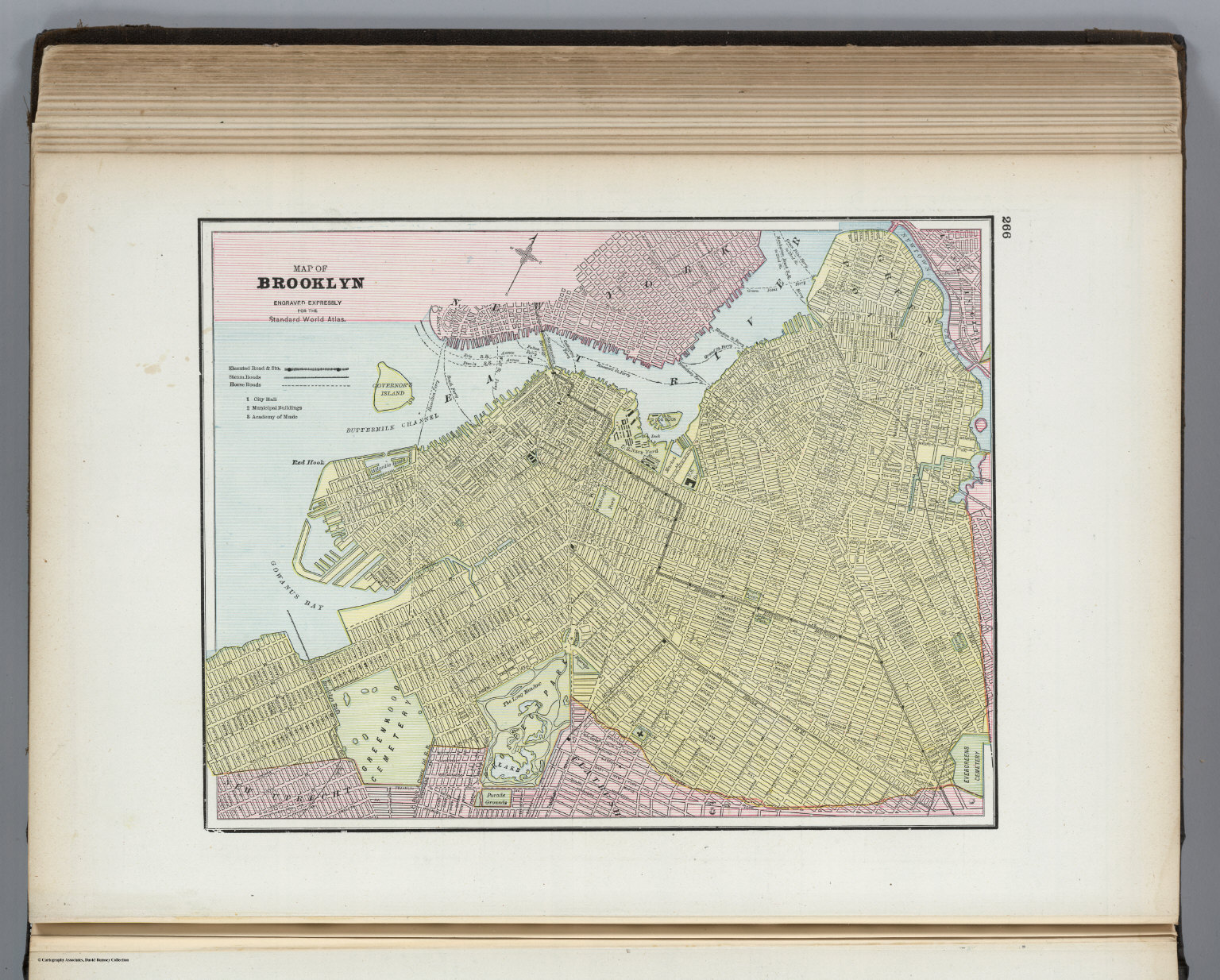 Map of Brooklyn, Engraved Expressly for the Standard World Atlas